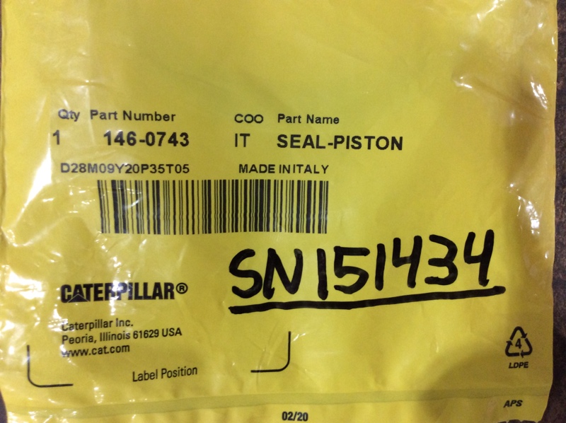 Caterpillar  Seal - Piston