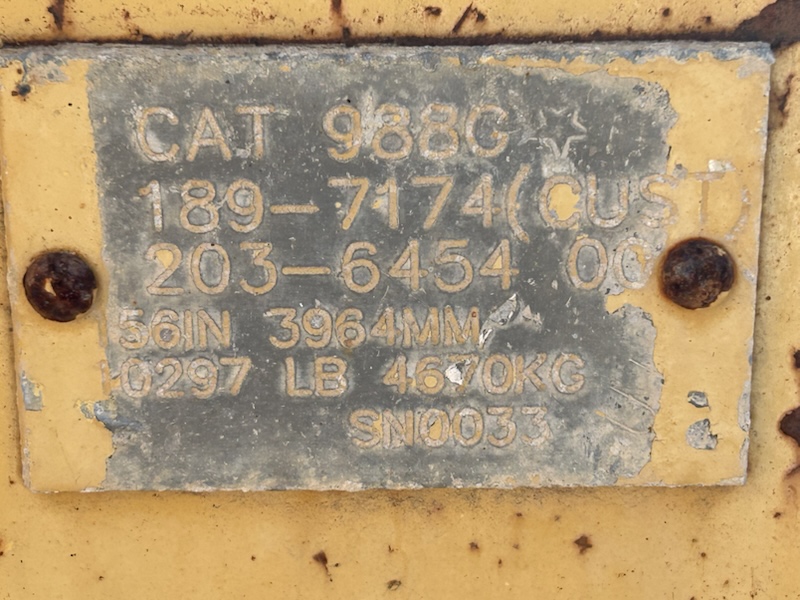 Caterpillar 988G 988G Spade Nose Rock Bucket - 9 Cyd