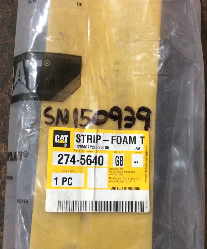 Caterpillar  Strip - Foam