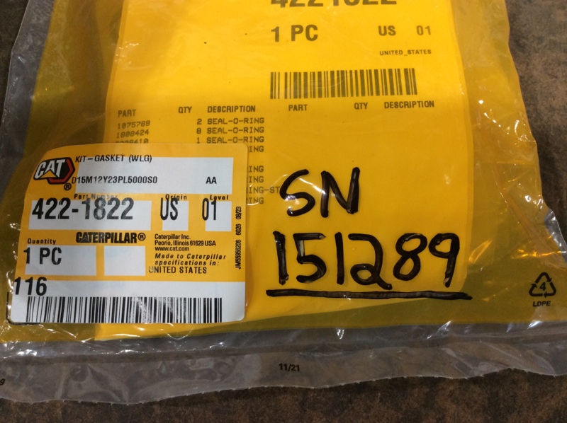 Caterpillar  Water Line Group Gasket Kit