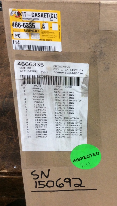 Caterpillar  Block And Oil Pan Gasket Kit