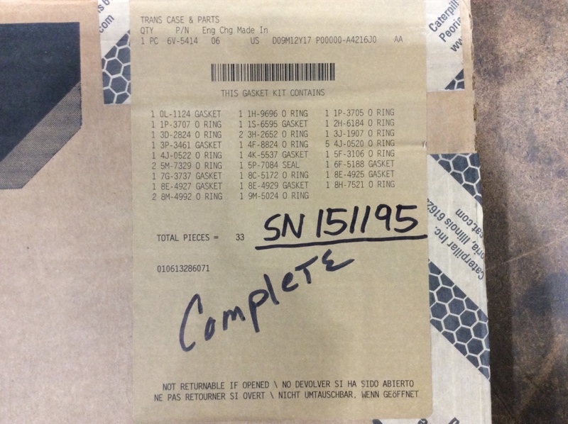 Caterpillar  Transmission Gasket Kit