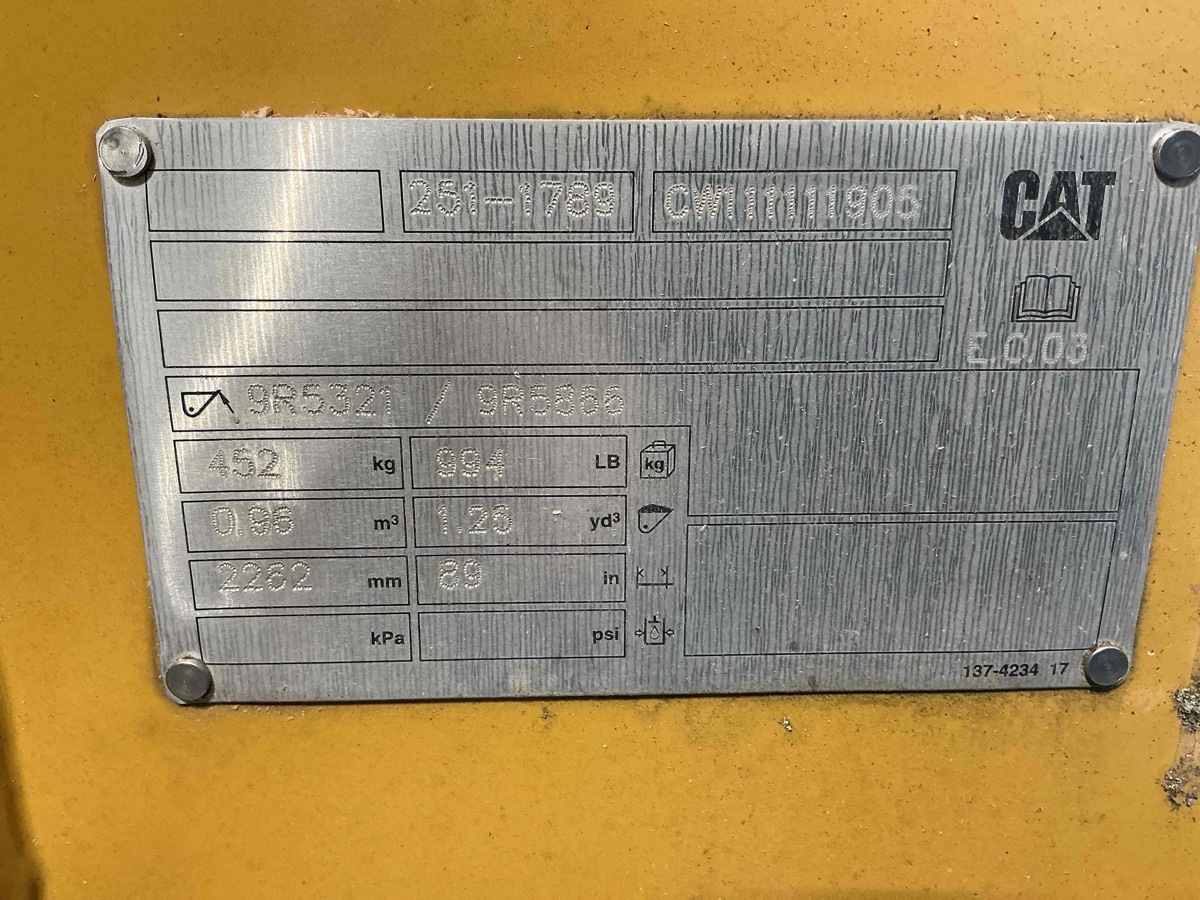 Caterpillar  416D/416E/420D/420E/430E GP Front Bucket - 1.25 CU