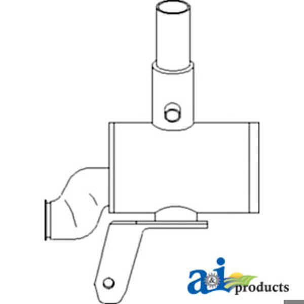 Ford/Nholland 2550, 7740 7740 Muffler < 12-31-96