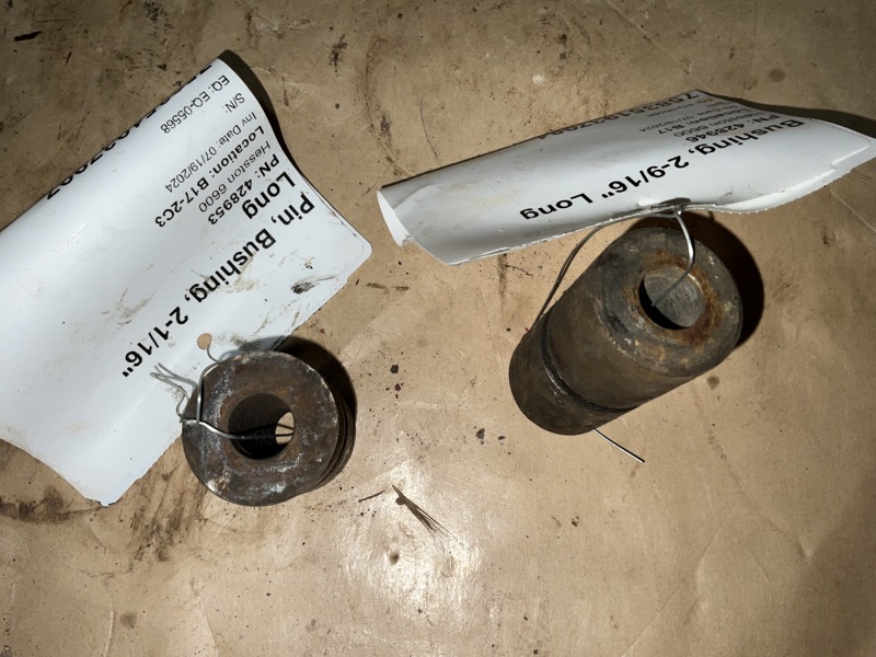 Hesston 6600 Pin, Bushing, 2-1/16" Long