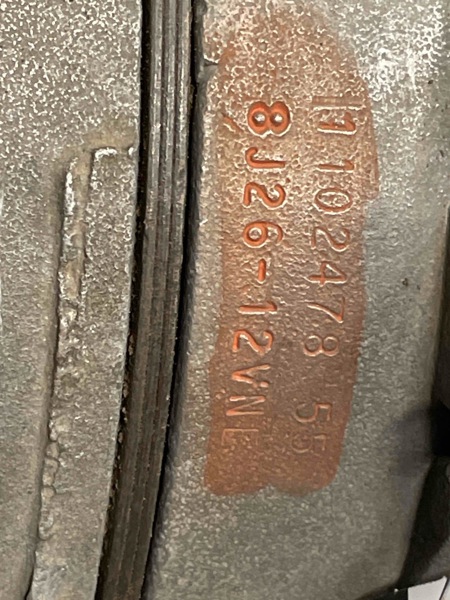 Deere 4620 Alternator, 55 Amp 12V Neg Delco 10 SI 2PIN