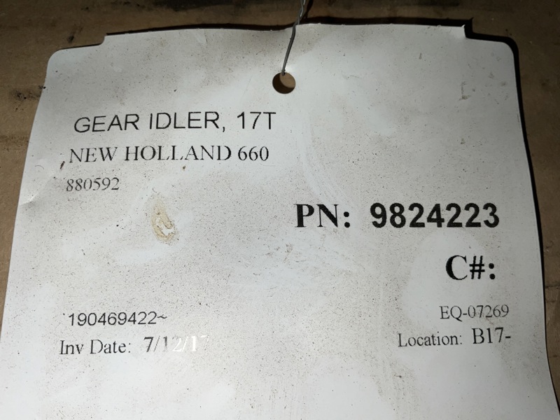 New Holland 640, 644, 650, 654, 660, 664 Gear Idler, 17T