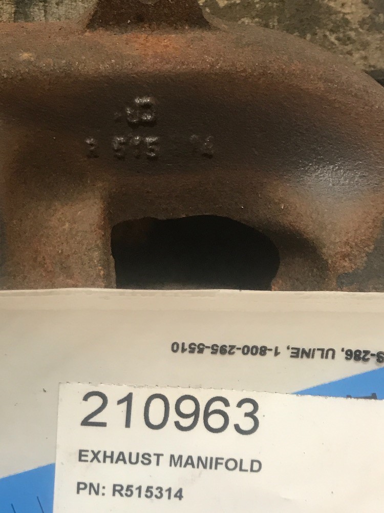 Deere 7520 Exhaust Manifold