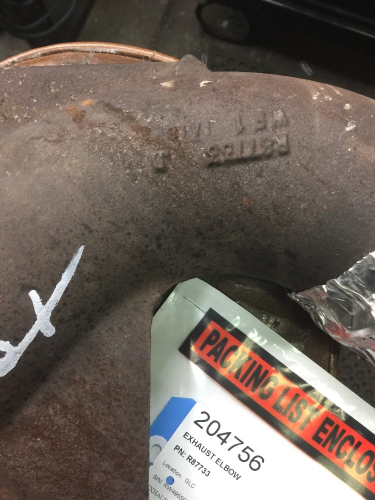 Deere 4955 Exhaust Elbow