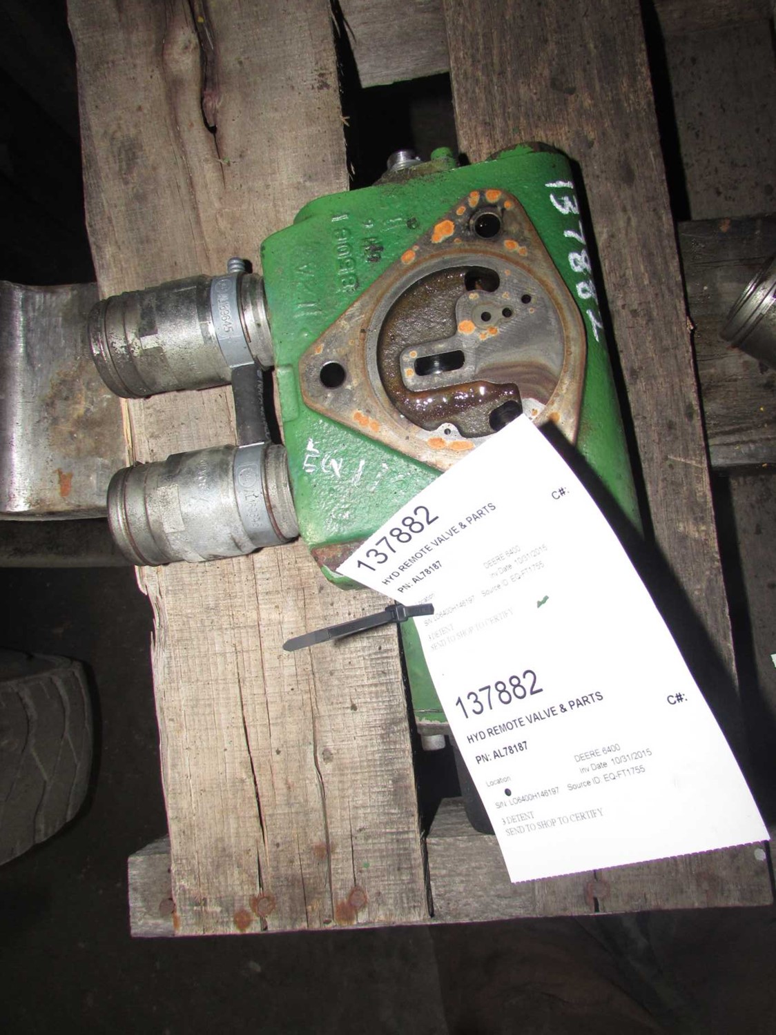 Deere 6400 Hyd Remote Valve & Parts