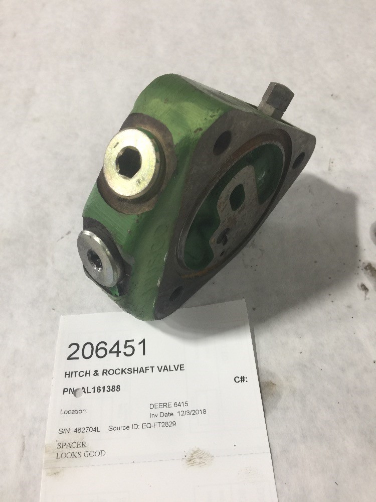 Deere 6415 Hitch & Rockshaft Valve