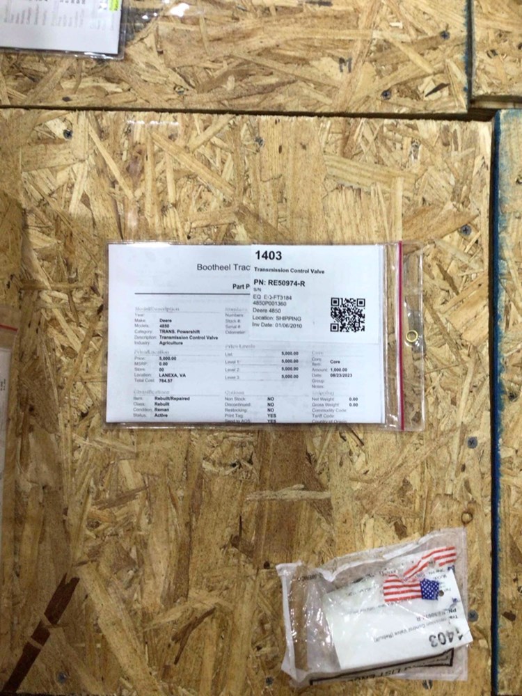 Deere 4850 Transmission Control Valve