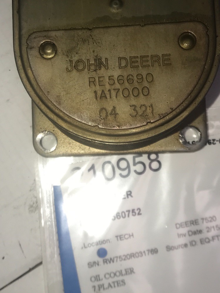 Deere 7520 Oil Cooler