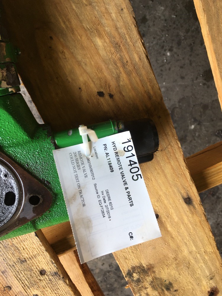 Deere 6210 Hyd Remote Valve & Parts