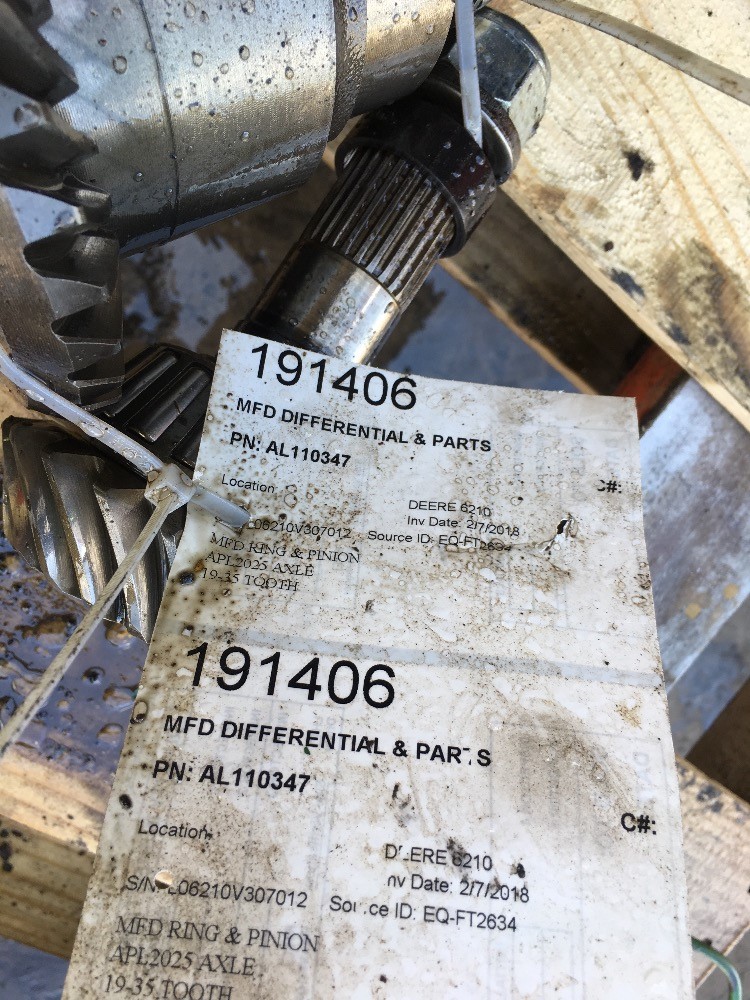 Deere 6210 Mfd Differential & Parts