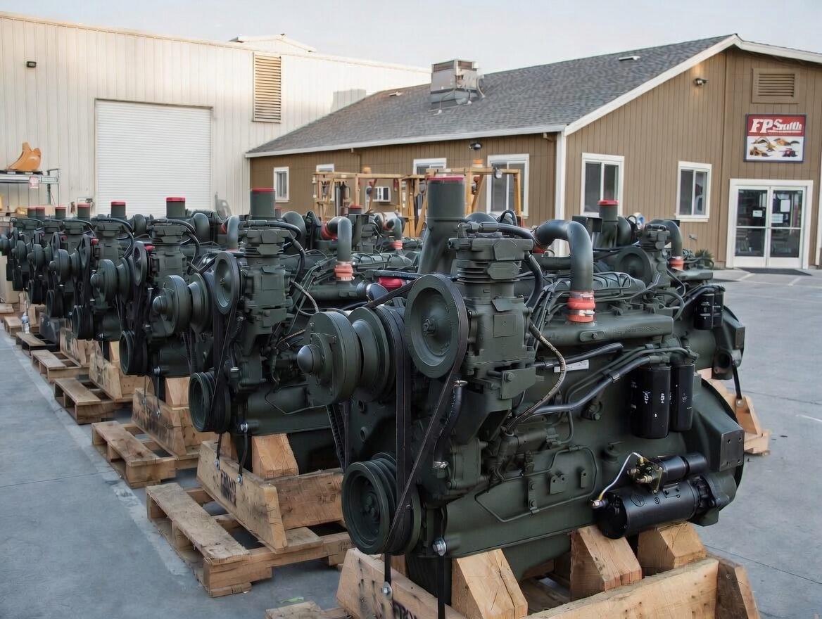 FP Smith rebuilt DT466 engines for the US Army