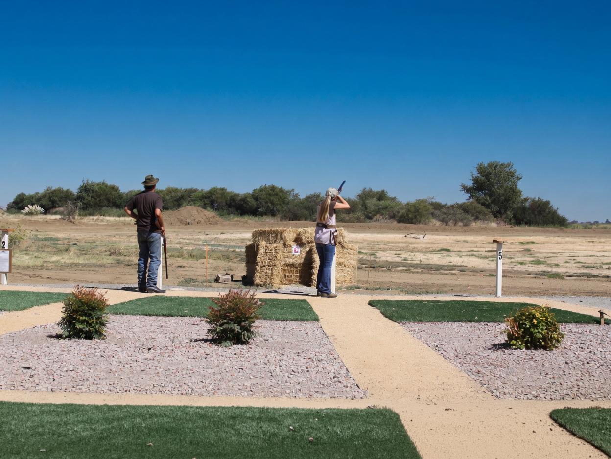 Clay shooting at the 2011 FP Smith IDA party