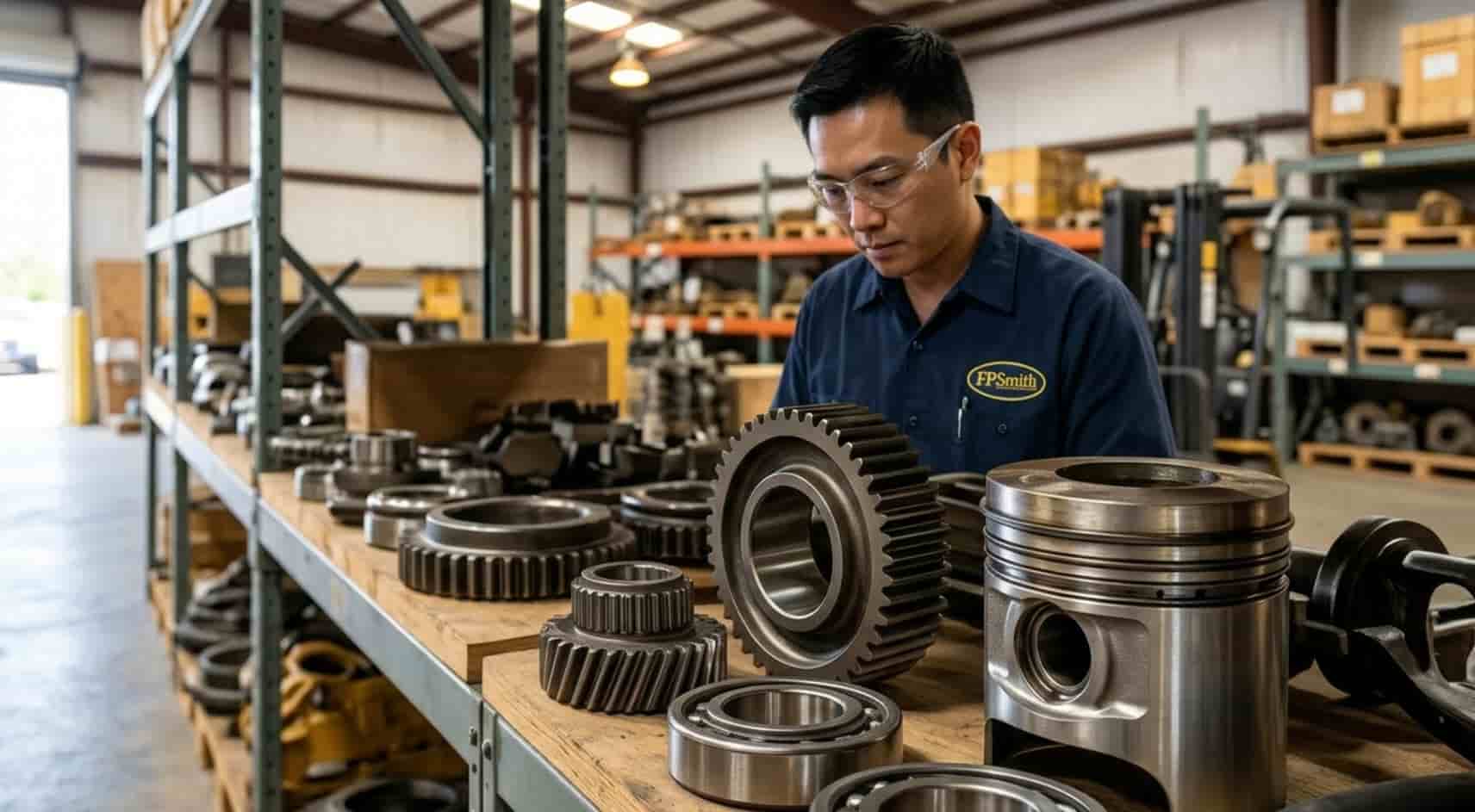 FP Smith Parts massive inventory of new OEM surplus heavy equipment components