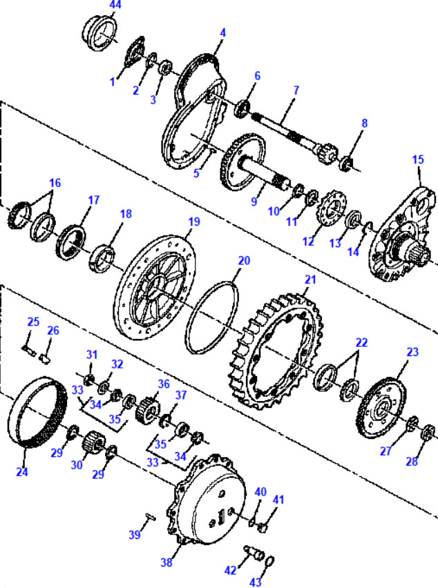 Dresser TD15C Final Drive Standard Track