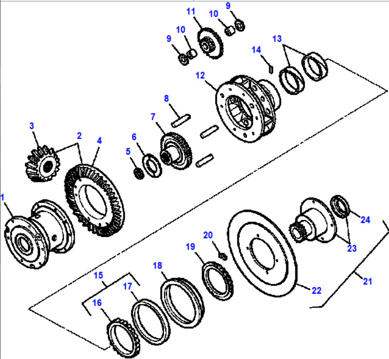 Dresser TD15C Planetary Steering Drive